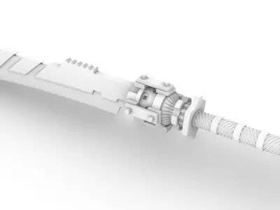 sword steampunk gear 3D print model 3D print model