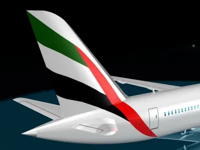 Emirates 787 - 9 Dreamliner 3D model