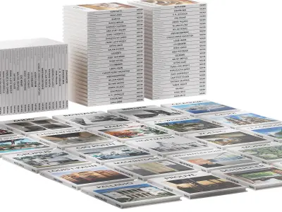 047 Decorative books set 06 Basic Art Series PART 01 3D model