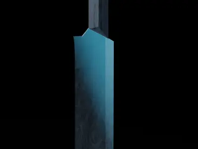 Moon Knife Free low-poly 3D model