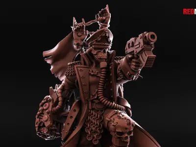 Renegade Death Division - Commissar - Heretics Free 3D print model