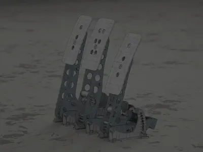 Sim Racing Pedals Dutch Engineering 3D model