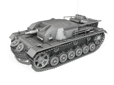StuG III - Ausfuerung B 3D model