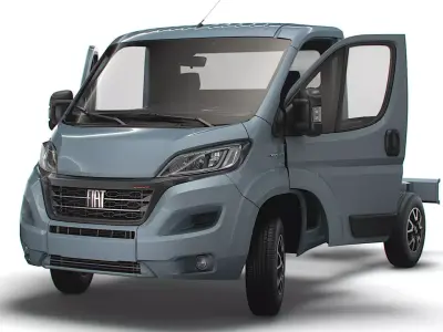 Fiat Ducato Chassis HQInterior SCab 3000WB 2023 3D model
