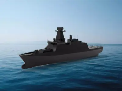 Gawron-class corvette 3D model