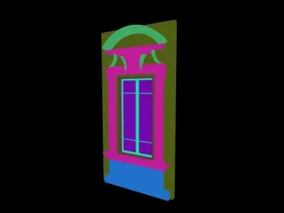 Classic 2 window 3D model