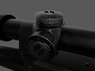 FAL OIP Scope Low-poly 3D model