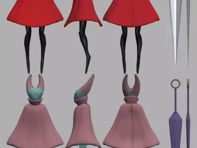 Hollow knight silksong Hornet Free 3D model