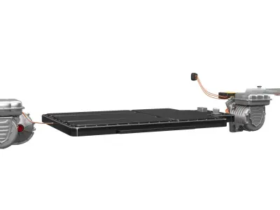 X-ray Electric Car System 3D model