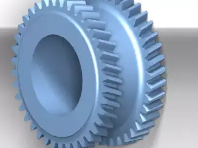 herringbone gear with parameter 3D model