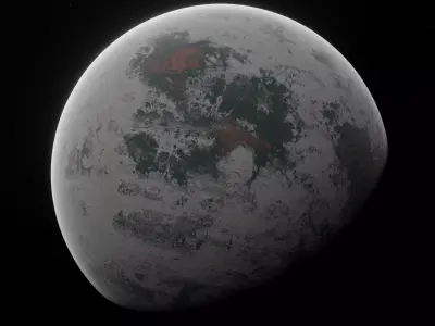 Planet Space Ready to game Low-poly 3D model 4