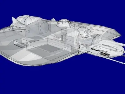 SQ Conqueror - Multirole space combat corvette class 3D print model