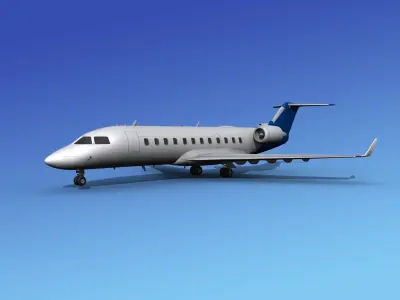 Canadair CRJ200 Corporate 3 3D model