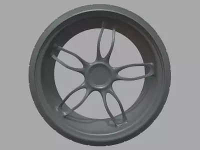 Wheel 06 Low-poly 3D model