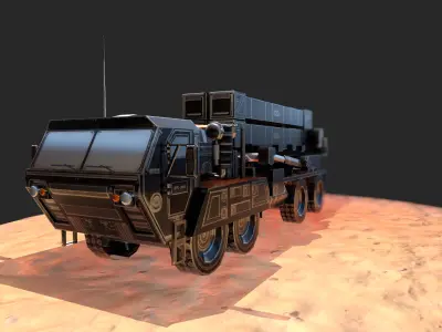 MIM-104 Patriot Low-poly 3D model