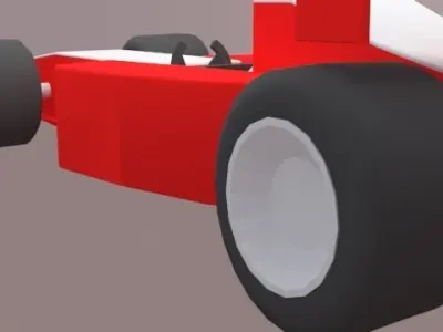 Low Poly Racing Car Free low-poly 3D model