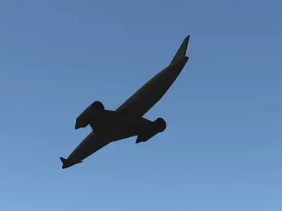 Skylon Space Plane Low-poly 3D model