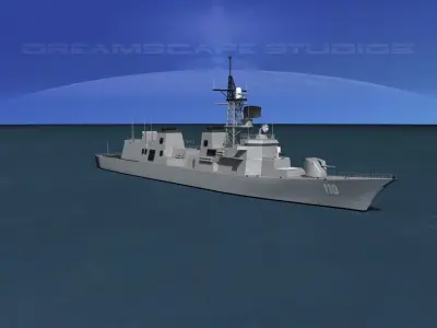 Takanami Class Destroyer DD-110 3D model