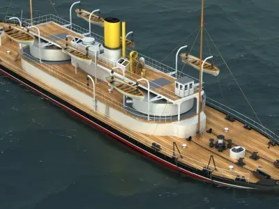 HMVS Cerberus Monitor 3D model