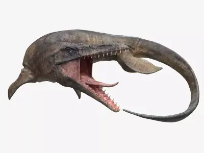 Dinosaur Tylosaurus - Sea Monster Series 3 Low-poly 3D model