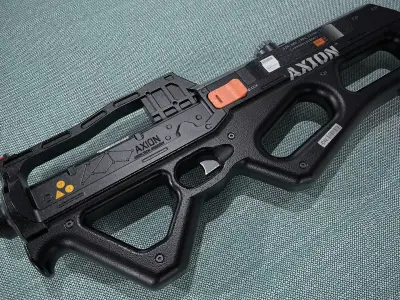 Gun-Sci-Fi-Axion Low-poly 3D model