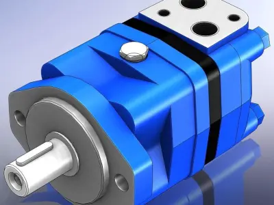 Hydraulic Orbital Motor SAUER DANFOSS OMS Free 3D model