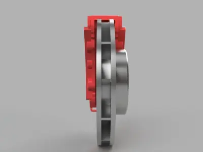 Brake Disk and Caliper 3D model