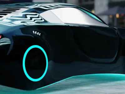 Futuristic Audi Free low-poly 3D model