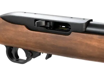 PBR Ruger 10 22 Carbine Rifle Low-poly 3D model