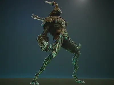 Armored Beetle 02 Low-poly 3D model