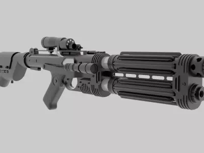 E-22 Blaster Rifle 3D model