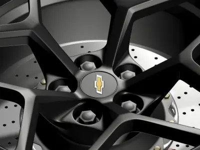 Chevrolet Camaro Z28 2014 wheel 3D model