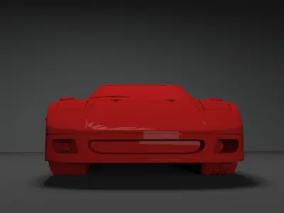 Ferrari F40 3D Model Ready For Print Free 3D print model