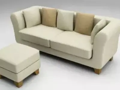 Clear Sofa Free 3D model