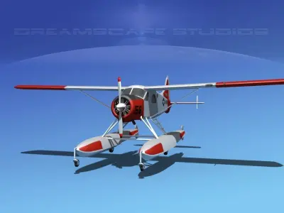 Dehavilland DHC-2 US Navy 3D model