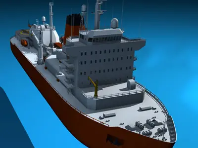 Icebreaker ship 3D model