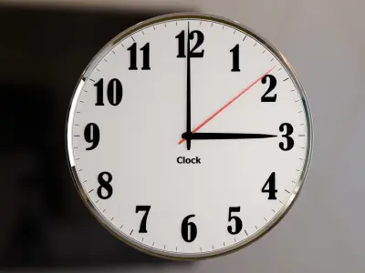 wall clock Free 3D model 4