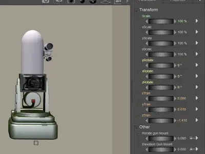 Phalanx CIWS    Close in weapon system 3D model