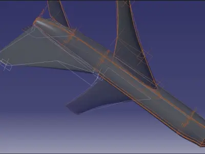 Basic Aircraft Model for Beginners 3D model