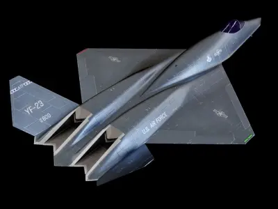 USAF-Northrop YF-23 Low-poly 3D model