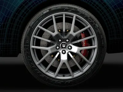 Maserati Levante GranLusso 2020 wheel 3D model