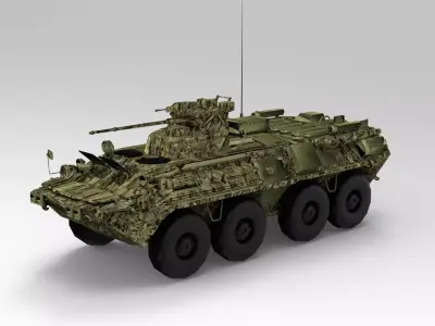 BTR-82A Armoured Personnel Carrier 3D model