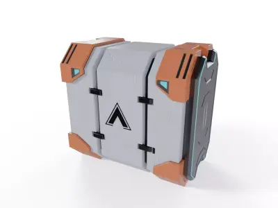 Sci-Fi Desktop CPU 3D model