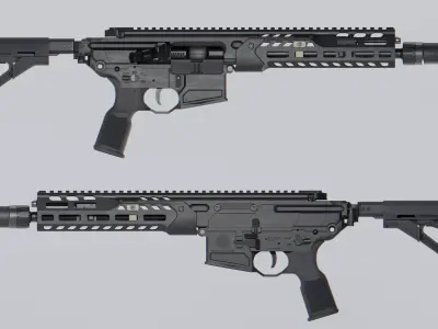 SIG Sauer CSAW MCX Spear LT Low-poly 3D model