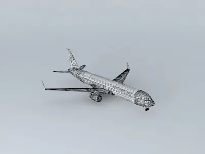 B767-300 AirAtlanticOcean with interior Free 3D model