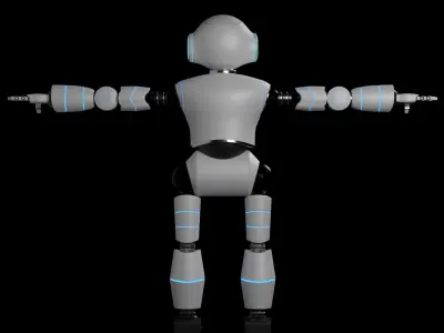 Futuristic Robot High Quality 3D Model 3D model
