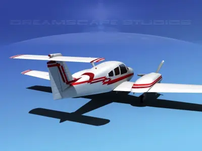 Piper PA-44-180 Seminole V19 3D model