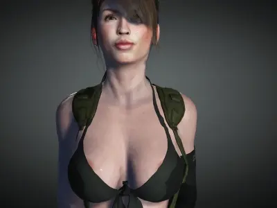 Quiet from Metal Gear Solid 5 3D Model Free low-poly 3D model