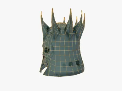 Helmet lord of rings skull Free low-poly 3D model