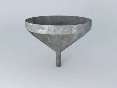 Funnel concrete Free 3D model